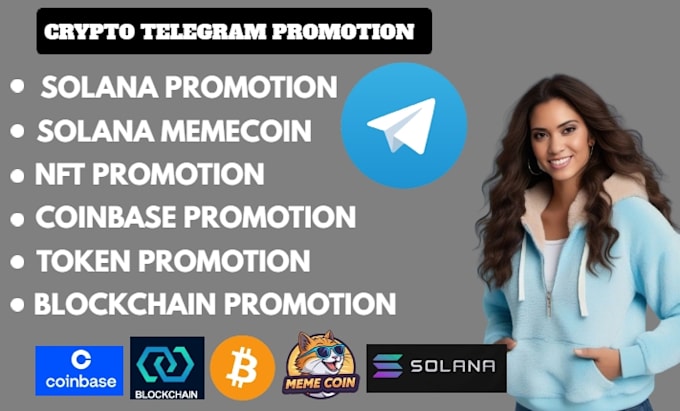 promote your telegram nft token launch crypto memecoin solana to investors