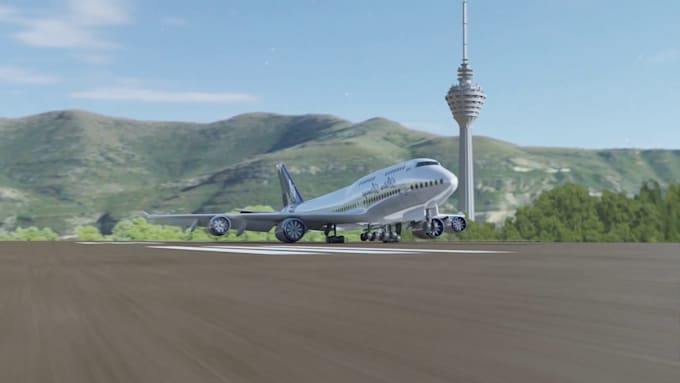 create 3d aircraft, 3d airplane animation, spaceship, 3d drone, aerospace