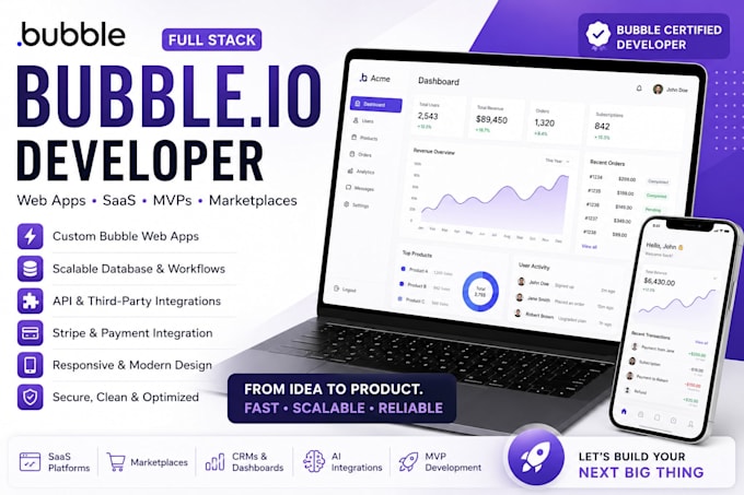 bubble web app bubble io bubble app developer bubble mvp bubble website