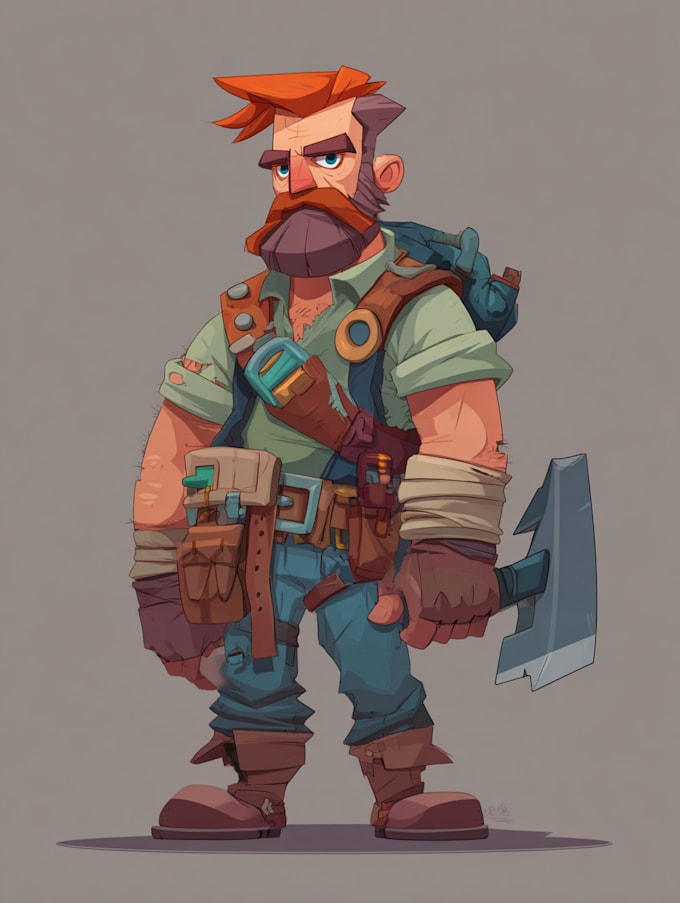 draw game character art, 2d game character art