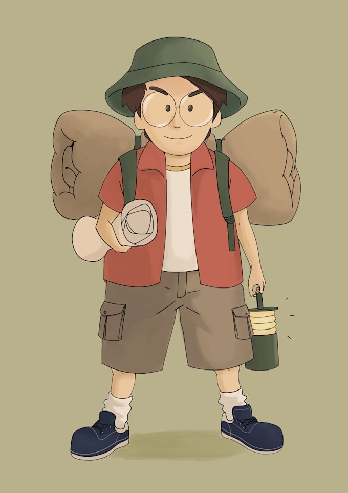 design an original character concept art