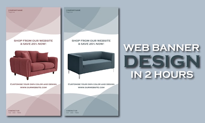 create modern, professional web banner design