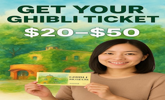 Buy ghibli museum tickets by Aiko_tanaka56 | Fiverr