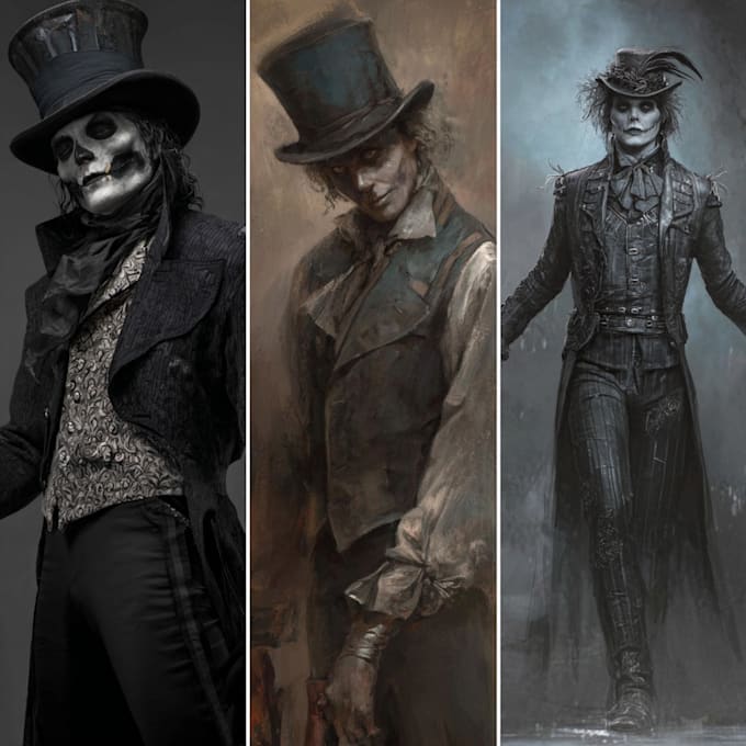make a dark horror and fantasy horror character
