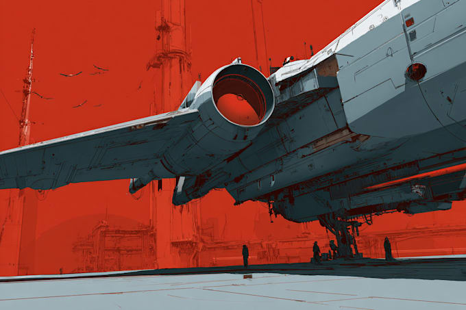 draw sci fi illustration and sci fi concept art