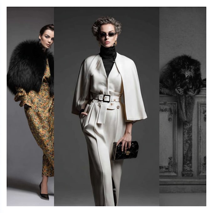 create a professional fashion design portfolio or collection