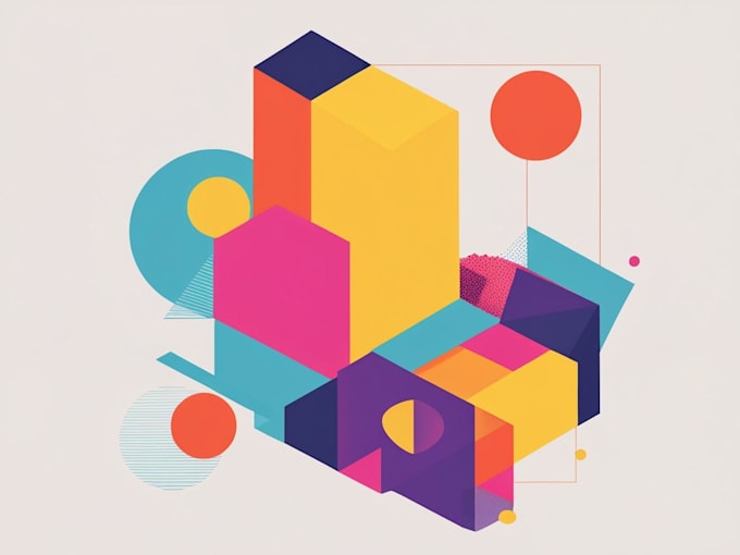 create modern and clean flat vector illustrations