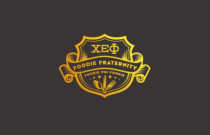 design foodie fraternity chef consulting logo