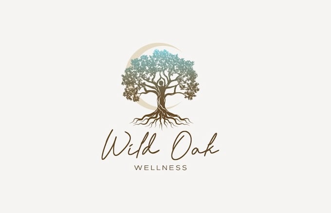 design looking creative health wellness spa logo
