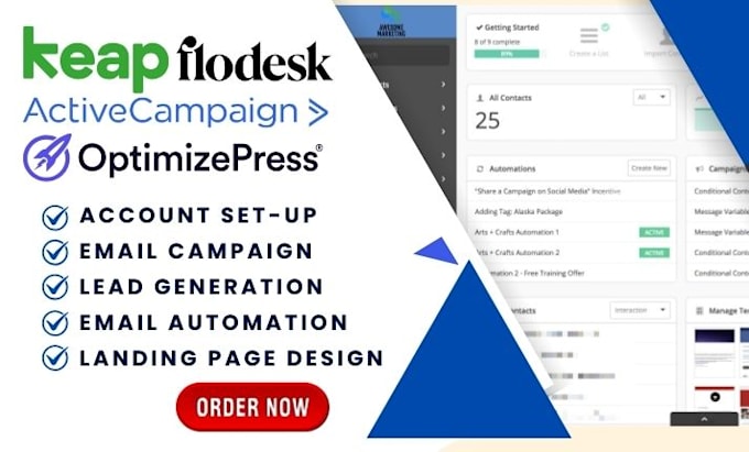 do keap, flodesk, activecampaign, optimizepress, email marketing, email template