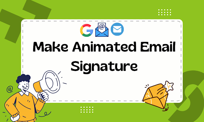 make modern animated HTML signature