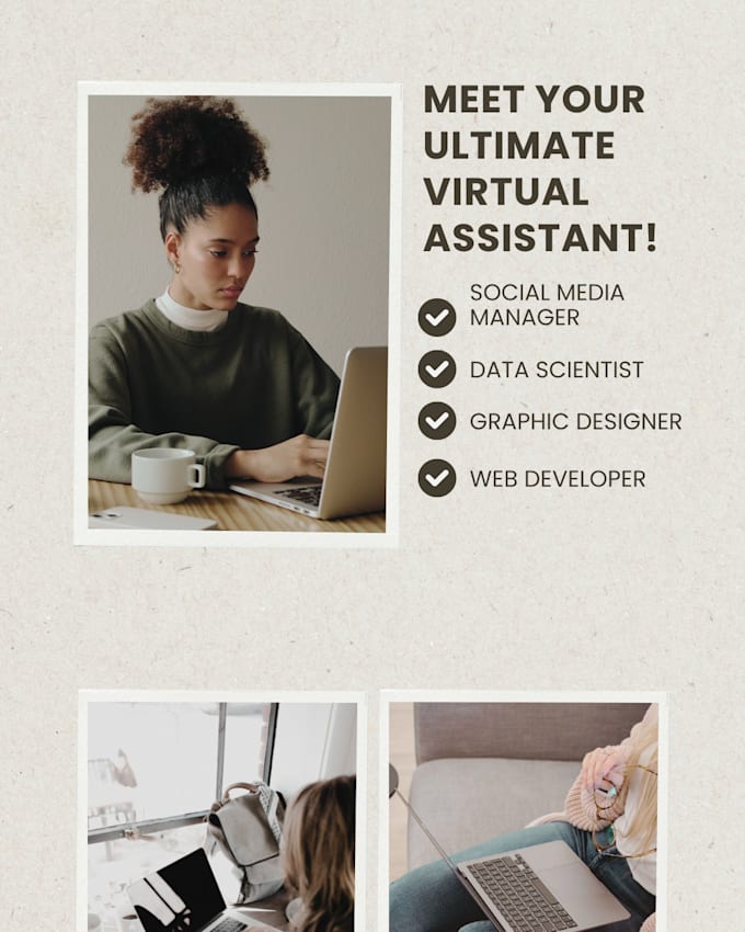 be your personal virtual assistant, pa and social media manager