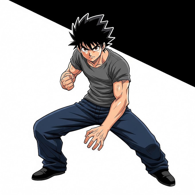 draw anime or cartoon illustration