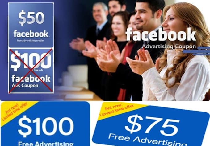 Give you three 50 dollar facebook coupons by Include | Fiverr
