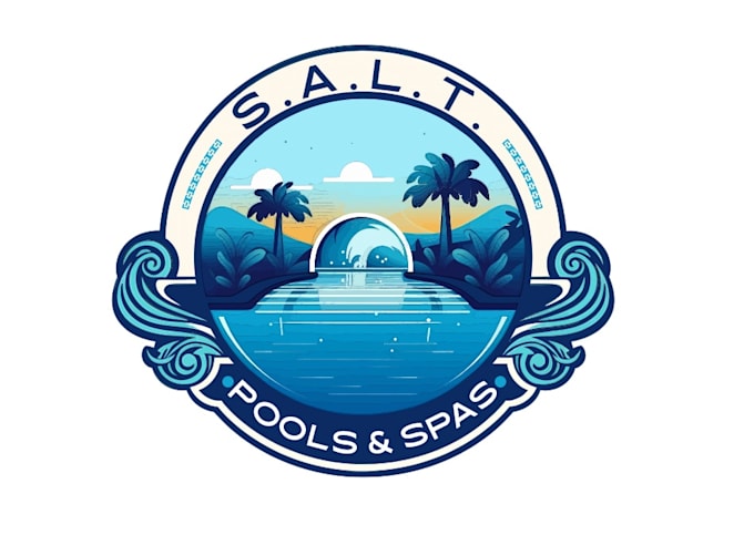 design branding pool logo