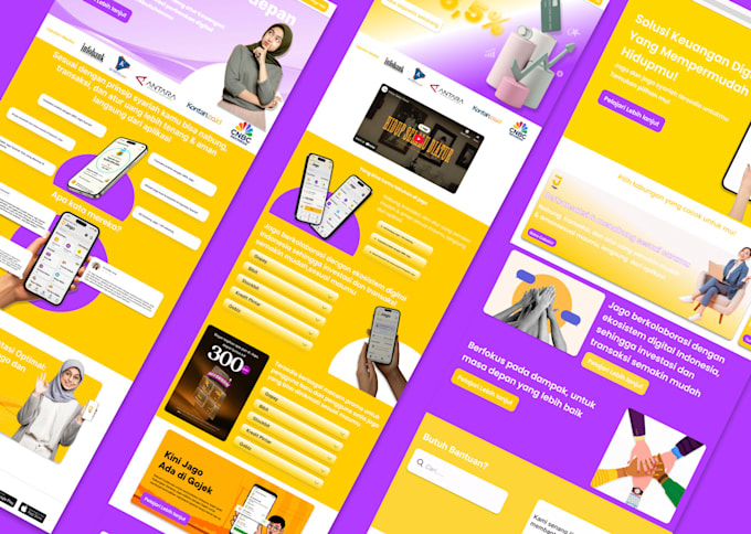 design modern website ui ux template in figma