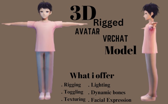 create vrchat avatar vrc avatar furry avatar 3d model vtuber pc and quest