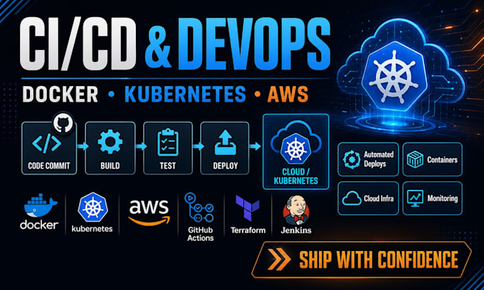 be your devops engineer for ci cd, docker, kubernetes and aws