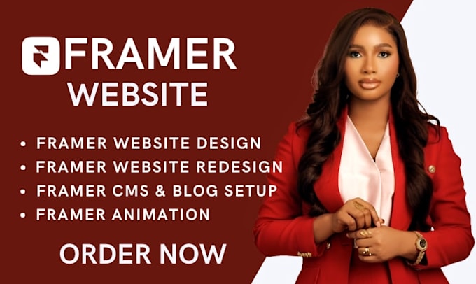 design your modern and responsive website in framer