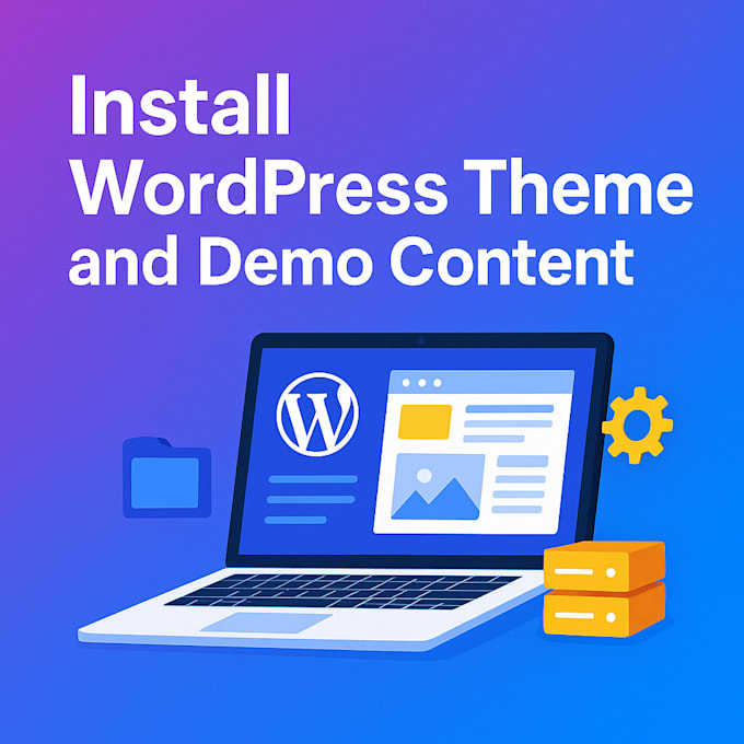 install wordpress theme and demo content on your hosting