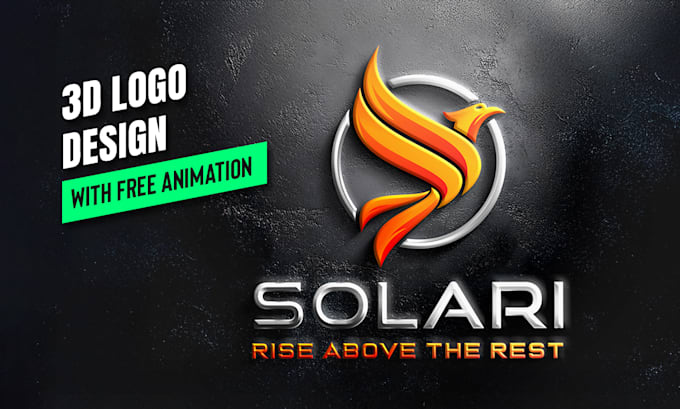 create professional 3d logo design with a free modern animation