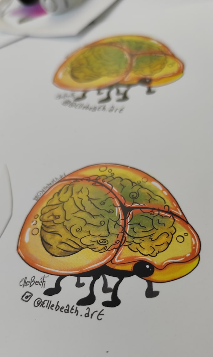 design vinyl stickers of monsters,alien or fantasy creatures