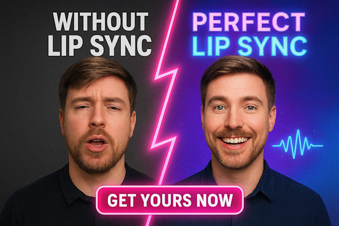 create realistic lip sync video with any audio or script