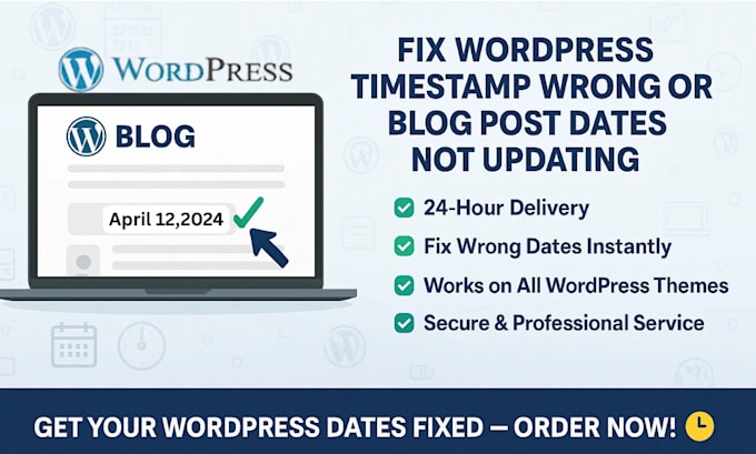 fix wordpress wrong timestamp or blog post date update issues
