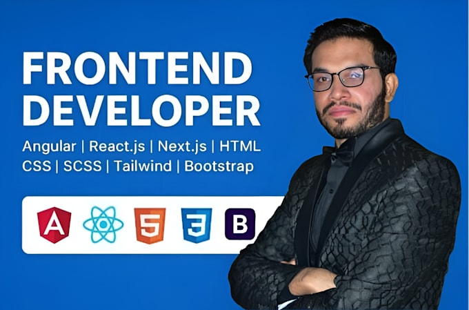 develop responsive angular, react or next js web apps with API integration