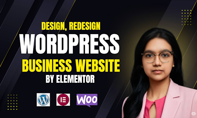 design, redesign wordpress website or elementor website