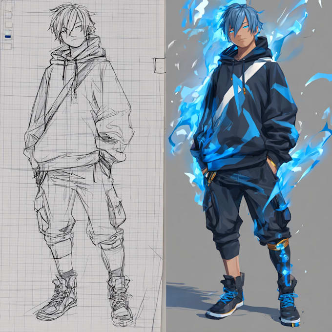 create custom anime or manga character designs