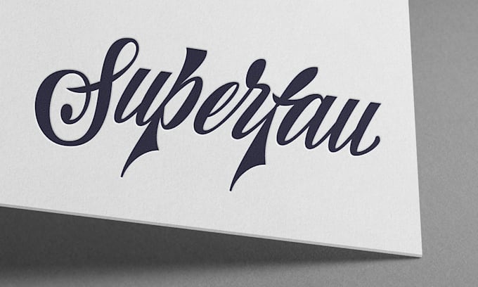 design a custom hand lettered signature logo