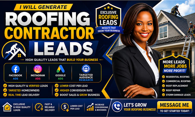 roofing contractor leads marketing roofing leads facebook google instagram ads
