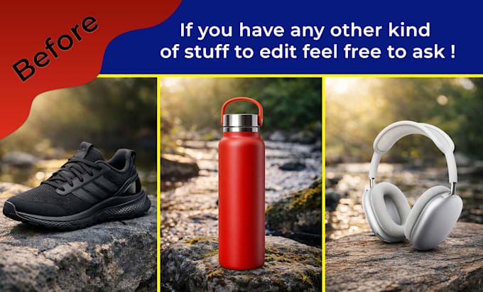 remove,edit,add product  background professionally
