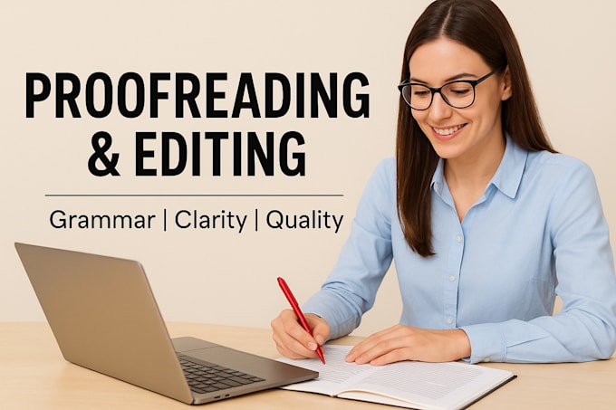 professionally proofread and edit your english document for grammar and clarity