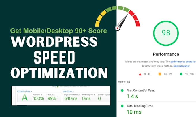 do wordpress speed optimization and fix core web vitals for pagespeed insights