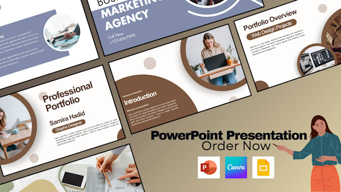 design visually appealing powerpoint presentations for you