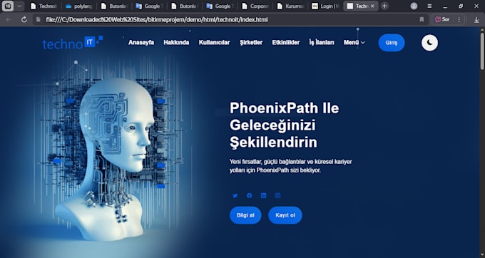 design and develop a modern personal website