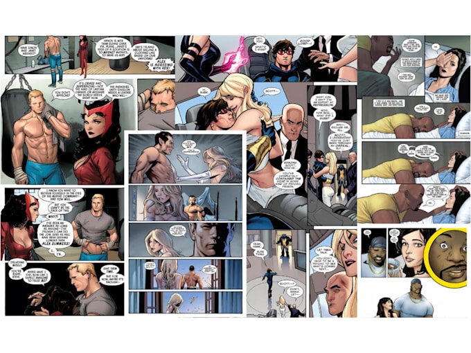 draw cute nsfw comic panel, erotic comic, manga art, oc comic, sfw comic page