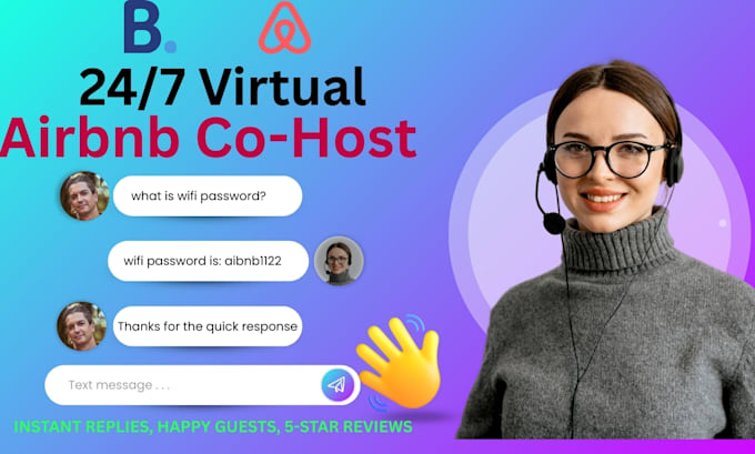 be 247 virtual airbnb co host messaging booking management superhost support