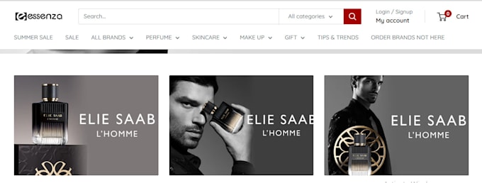 design perfume shopify cologne fragrance store scent oil perfume website