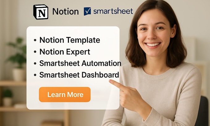 custom notion template smartsheet automation,smart notion dashboard expert