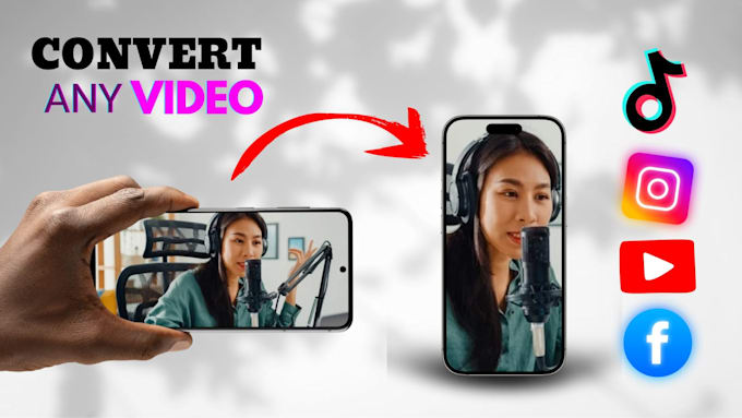 rezise or edit video from horizontal to vertical perfectly
