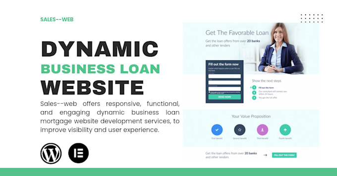 build dynamic business loan morgage website