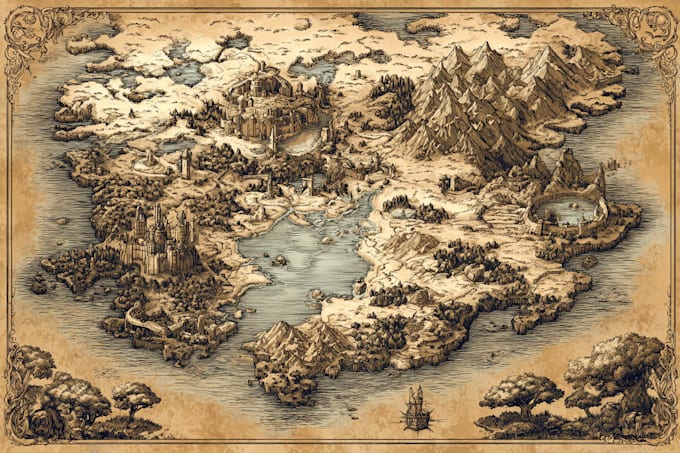 fantasy map maker map illustration map maker map design