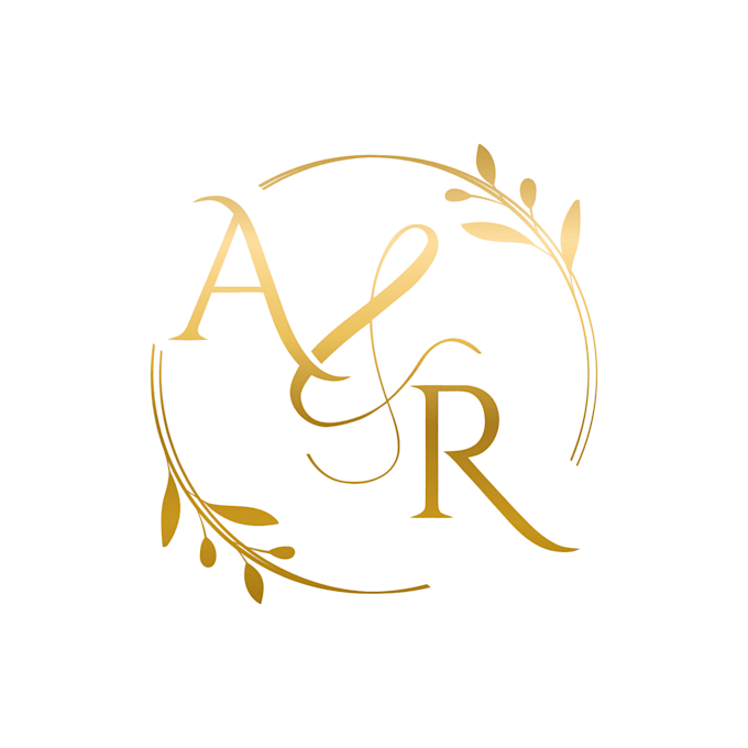 design minimal wedding logo, monogram and initials
