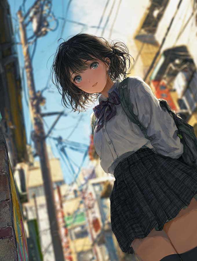 make an interesting anime character design for you