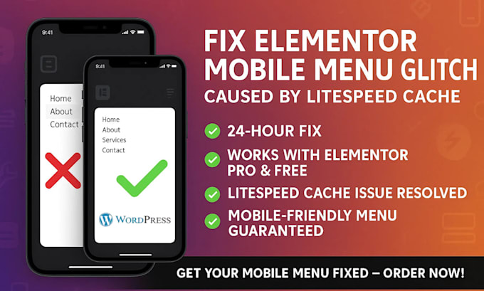 fix elementor mobile menu not opening due to litespeed cache issue