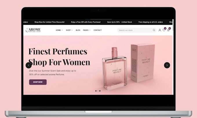 design perfume shopify store perfume website perfume store fragrance website