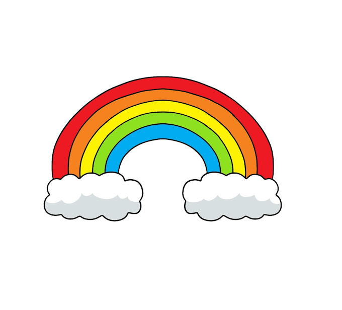 create awesome and gorgeous rainbow logo design